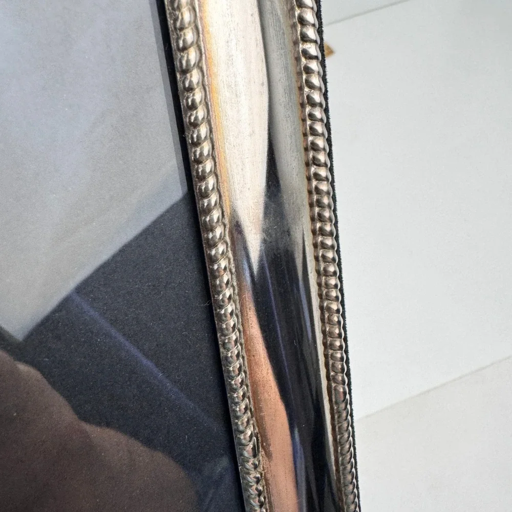 Vtg 5x7 Godinger Silver Plated Picture Frame Easel back Wall Floral Corners